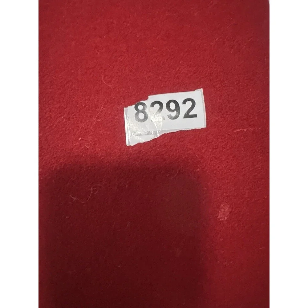 Crate and Barrel Red White Christmas Stocking fair isle long 21